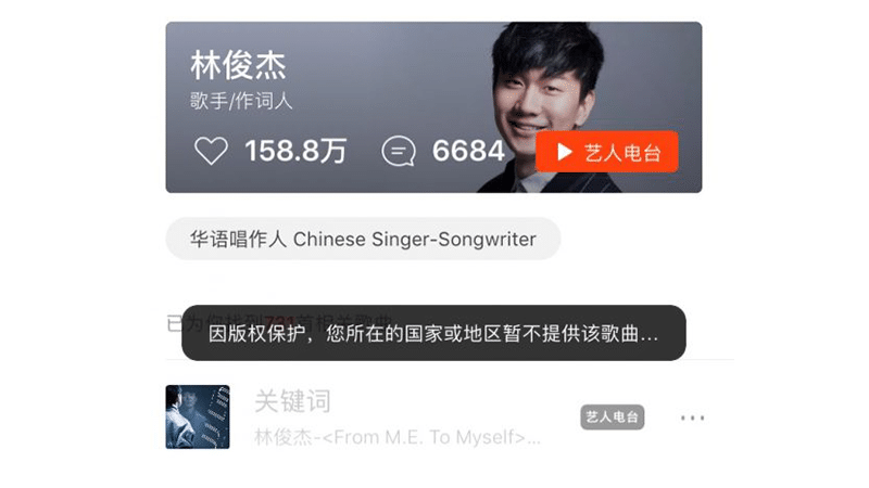 海外使用酷狗音乐版权限制 海外使用酷狗音乐版权限制