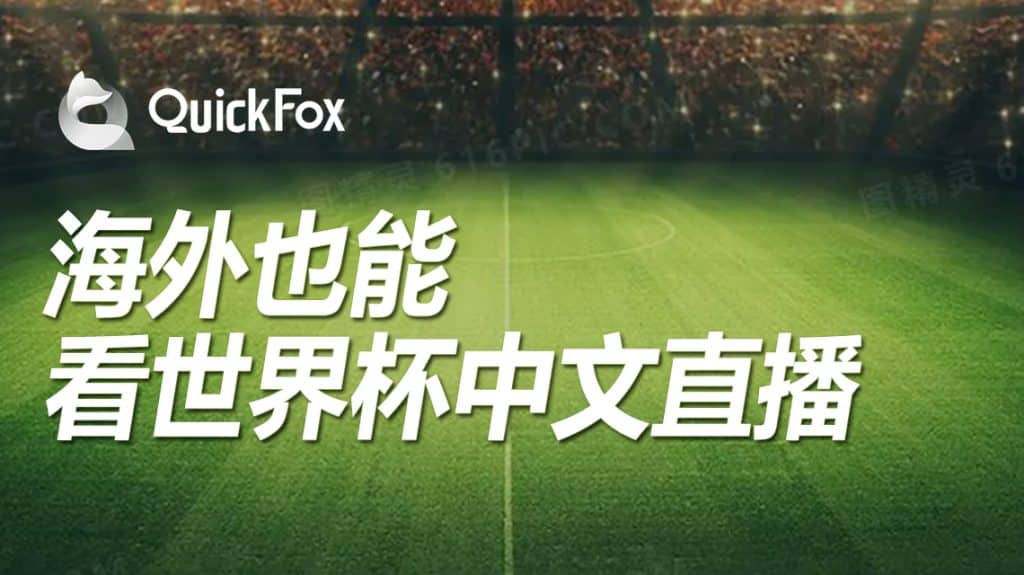 国外如何看2022卡塔尔世界杯中文直播,QuickFox一键搞定世界杯无法观看