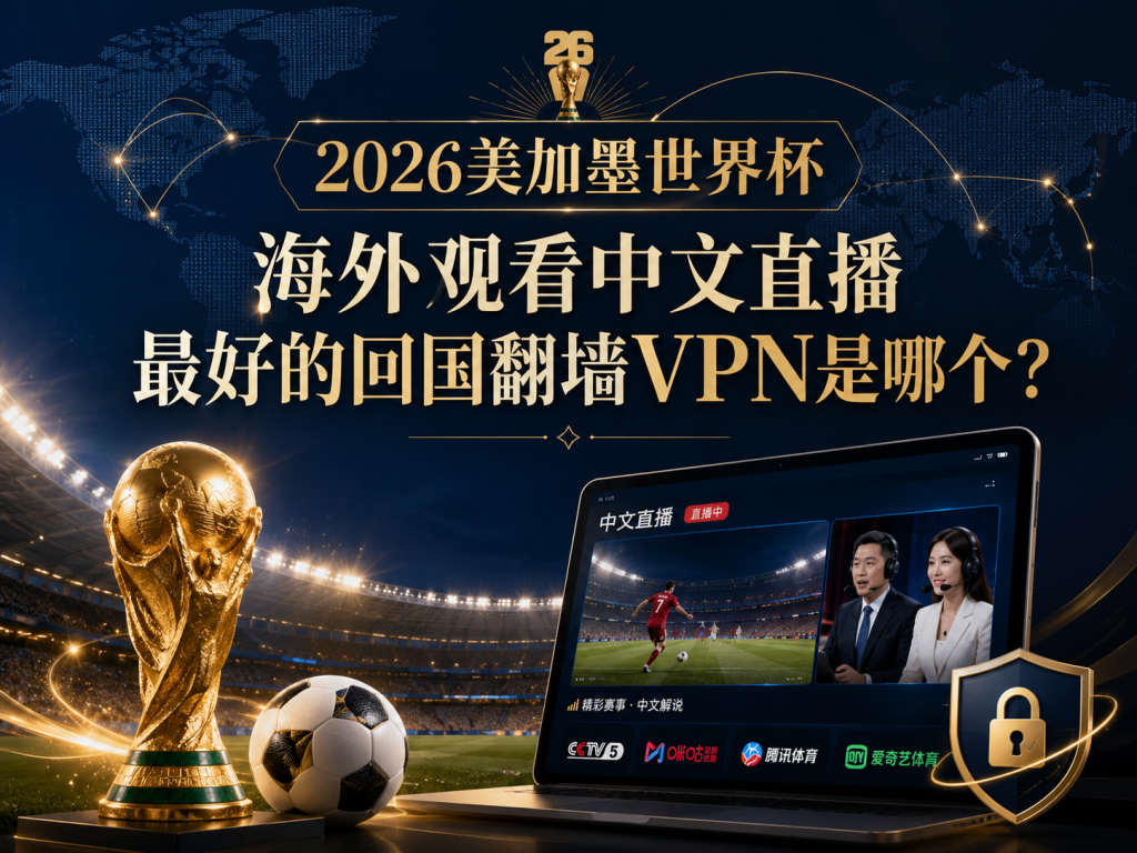 2026美加墨世界杯 海外观看中文直播最好的回国翻墙VPN是哪个？